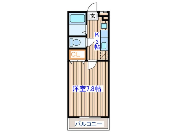 エスパス若林の物件間取画像